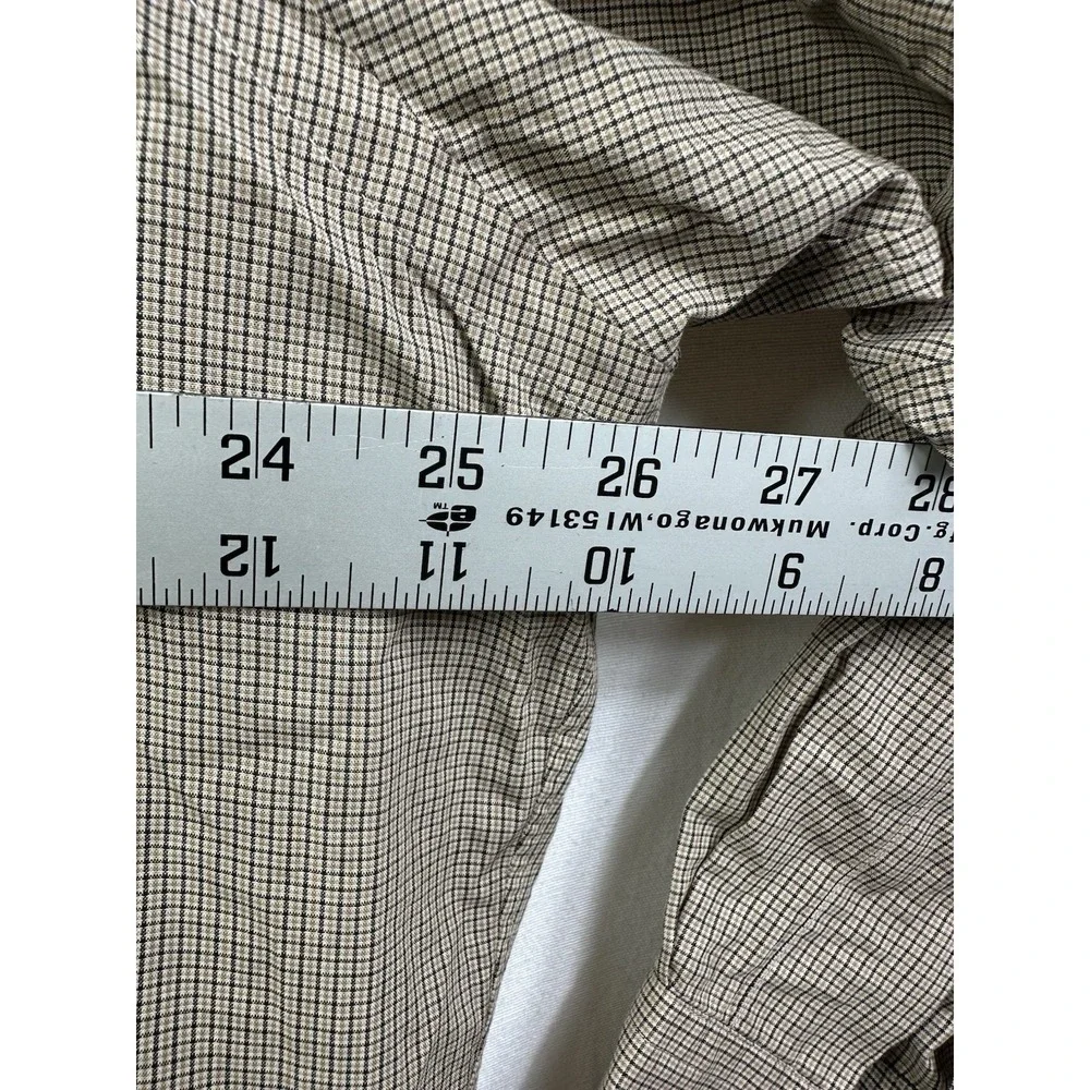 Polo Ralph Lauren Yarmouth‎ cotton Shirt Men 17 32/33 Brown Long Sleeves